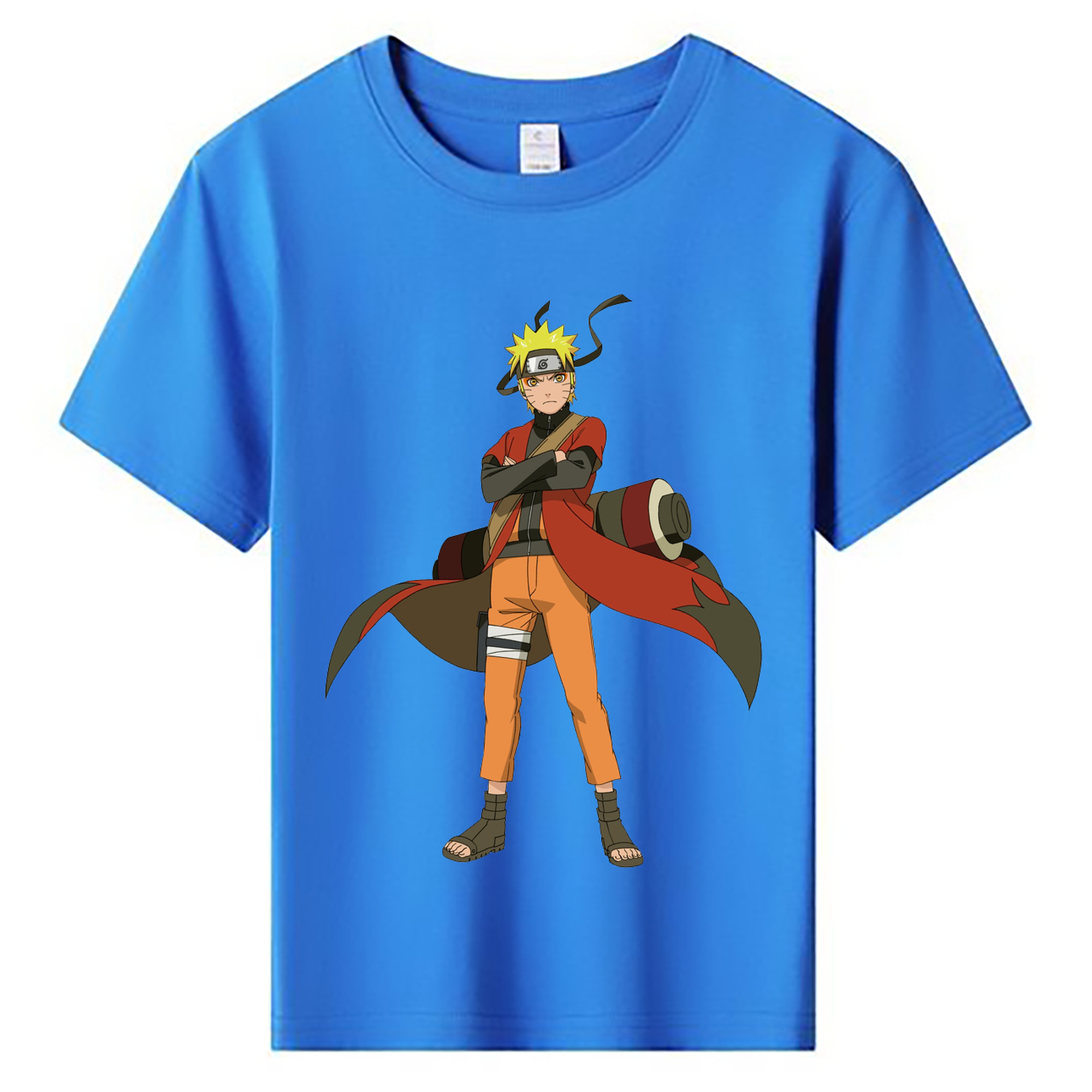 （画像用） NARUTO -ナルト- うずまき ナルト Uzumaki Naruto 綿100％キッズTシャツ（フロントプリント）